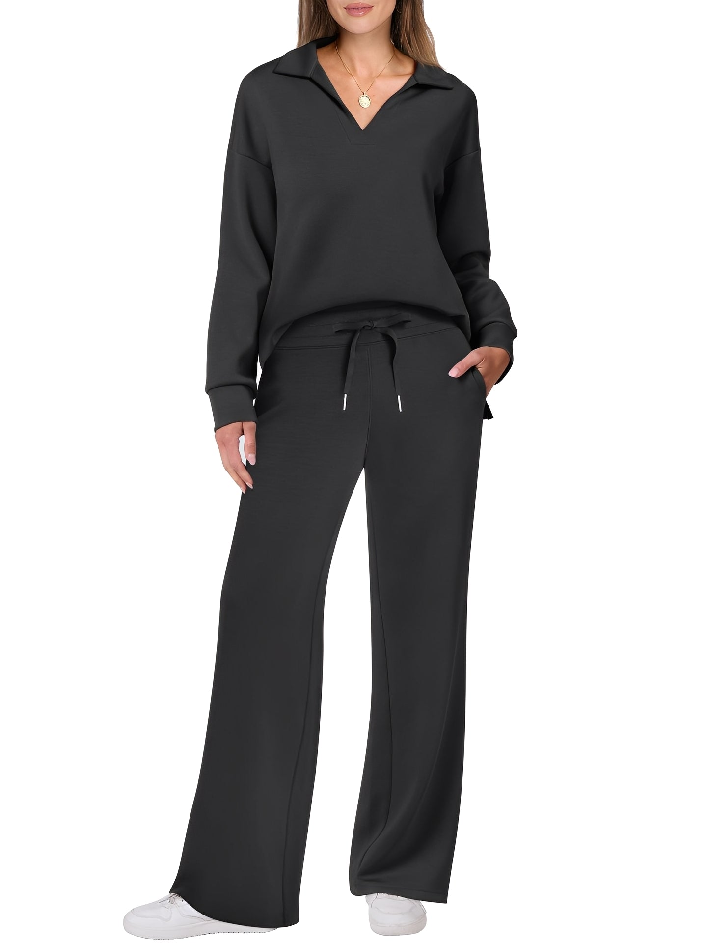 Justina - Comfortable women's set with pullover and pants