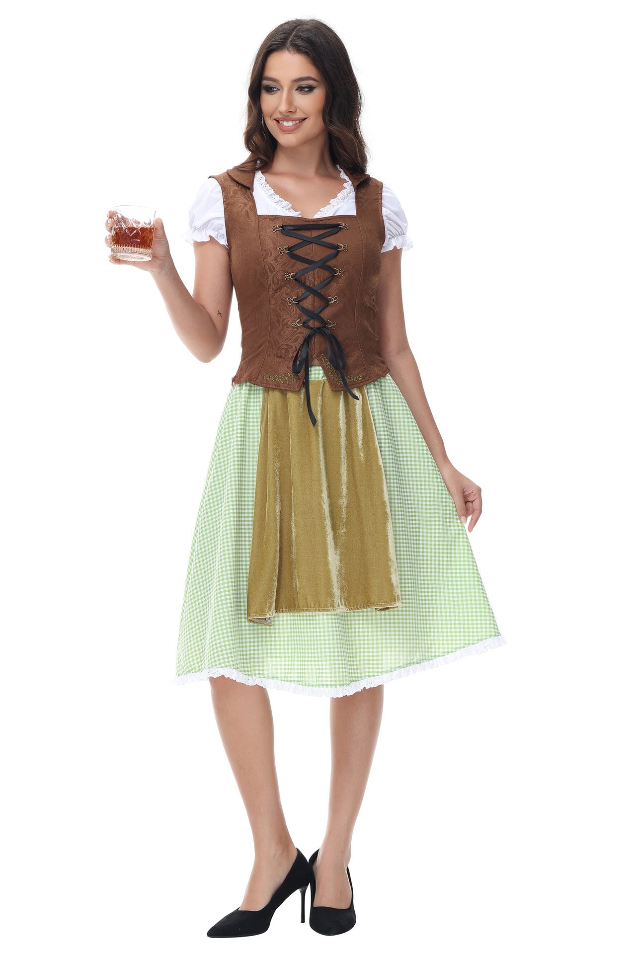Stefani - Elegantes Oktoberfestkleid mit Schnürung für Frauen