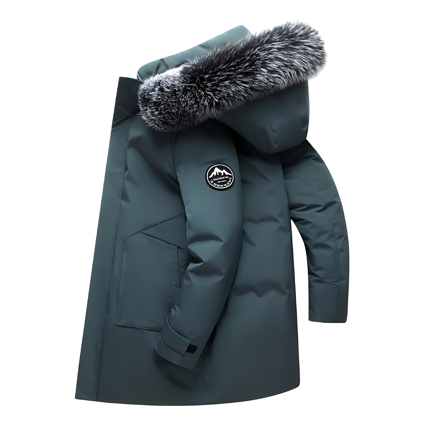 Crosby - Herren-Daunenjacke mit Fellkapuze