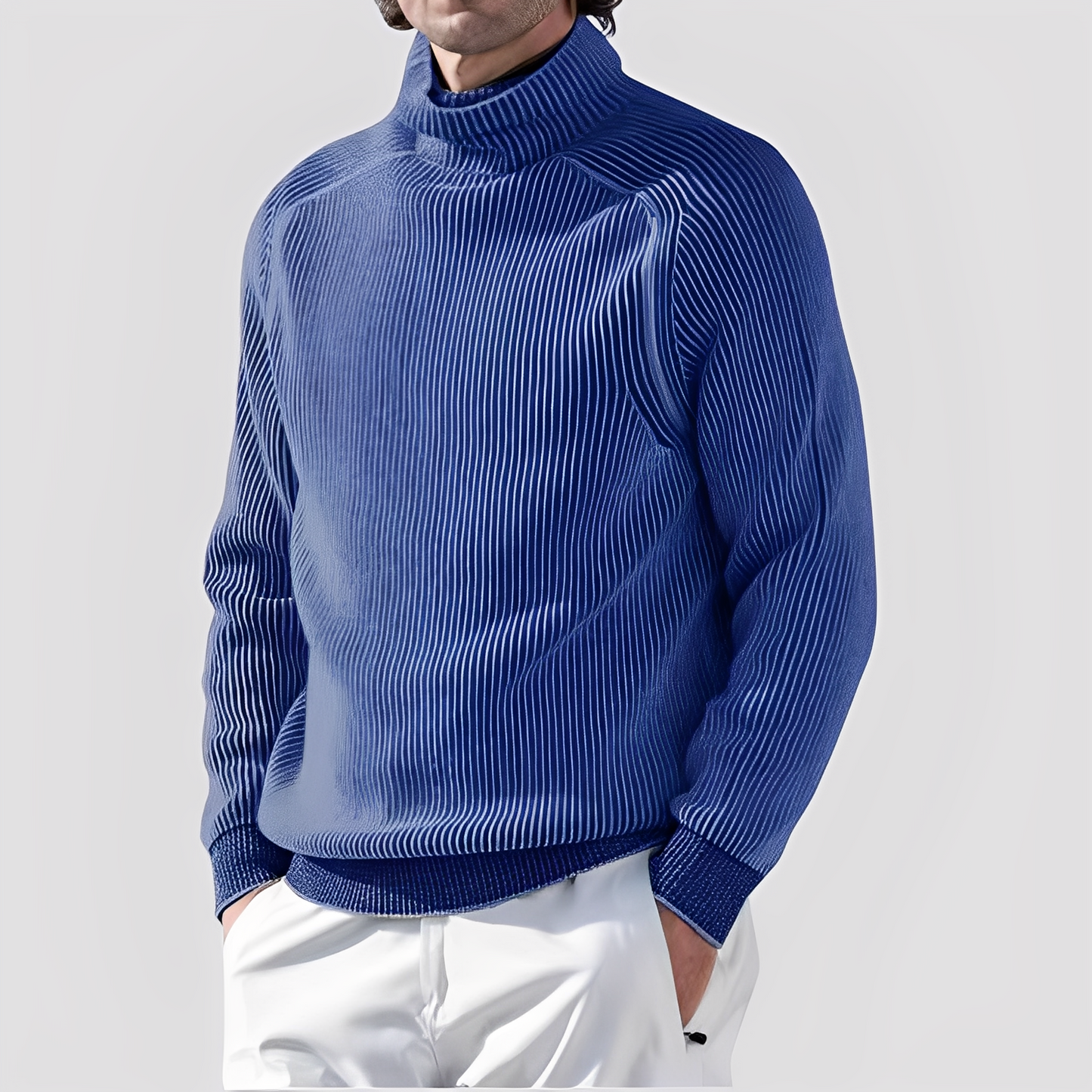 Chadwick - Eleganter, warmer Rollkragenpullover für Herren aus Wolle