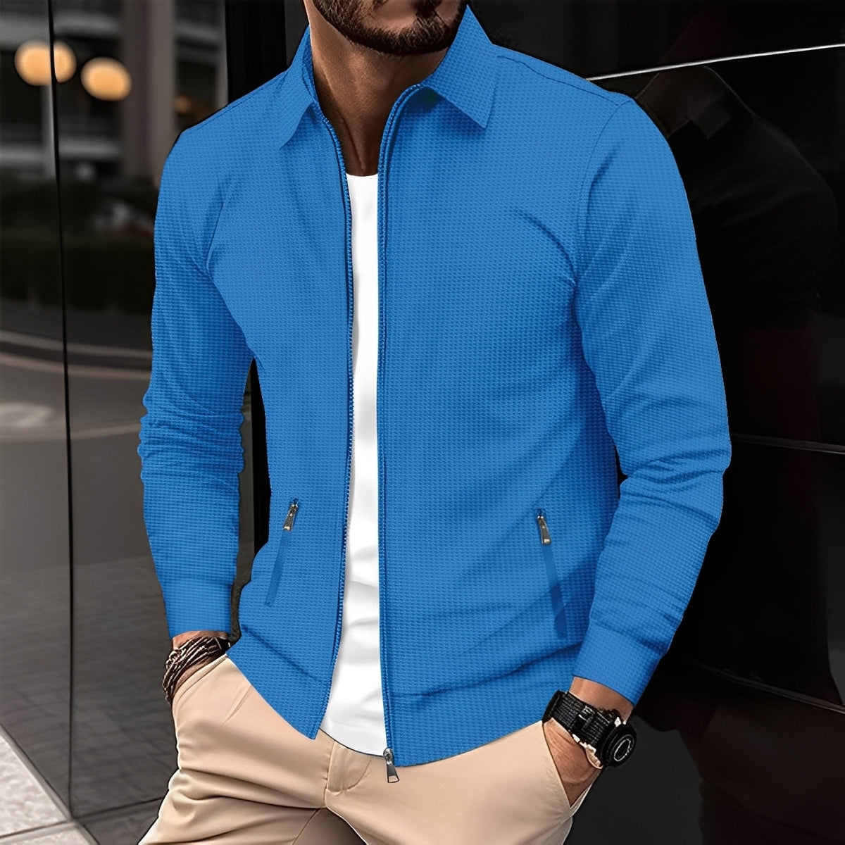 Anthony - Moderne Jacke für Herren mit Taschen mit Reißverschluss