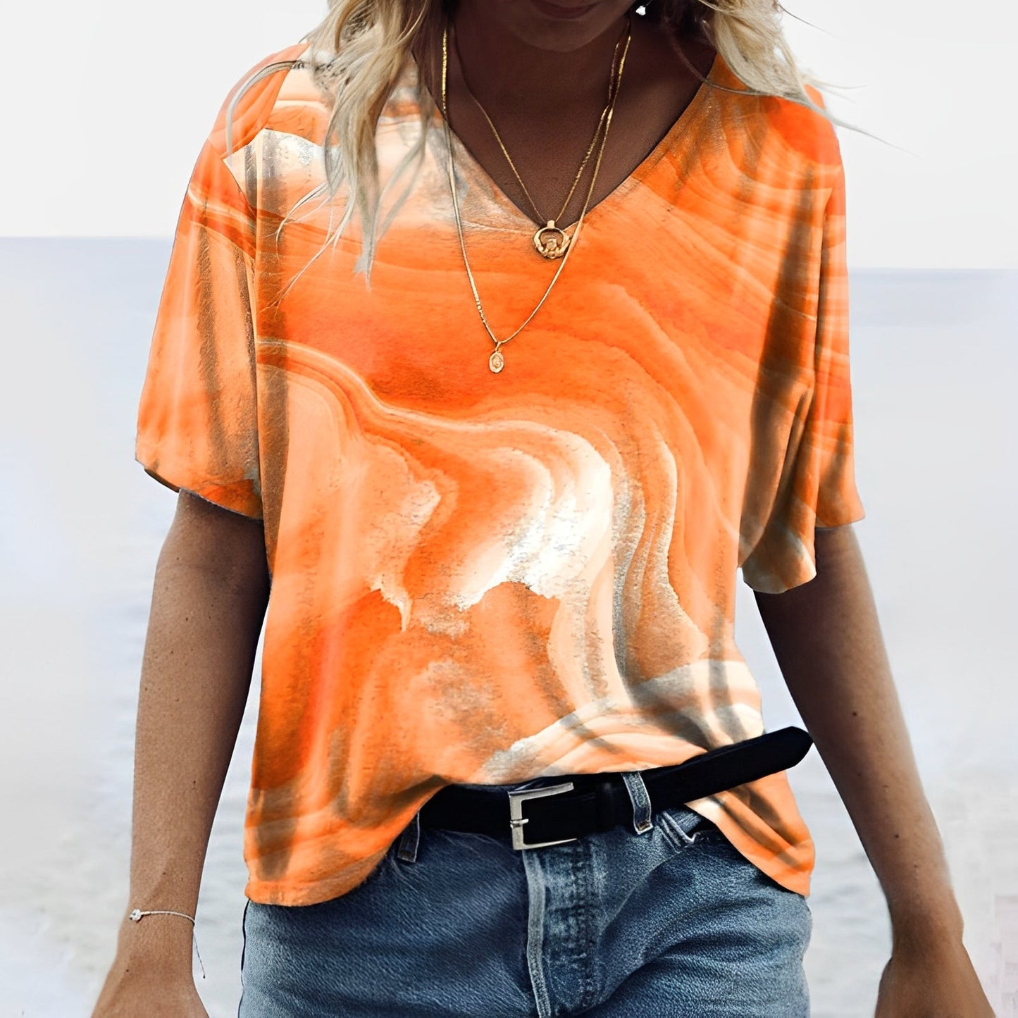 Hadyn - Kreativ bedrucktes Damen-T-Shirt