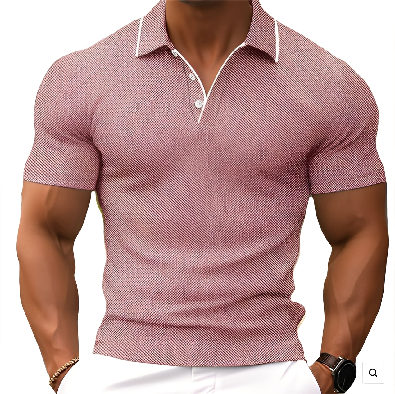 Florence - Lässiges Herren-Poloshirt mit Knöpfen
