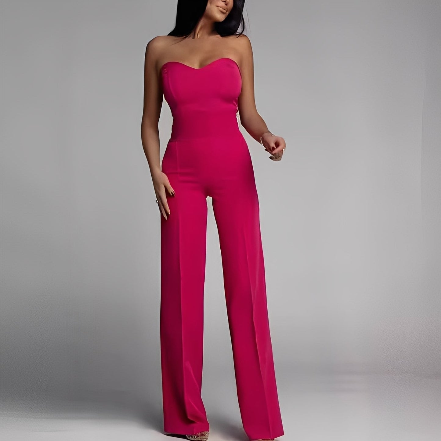 Briley - Stilvoller, eleganter, trägerloser Damen-Jumpsuit