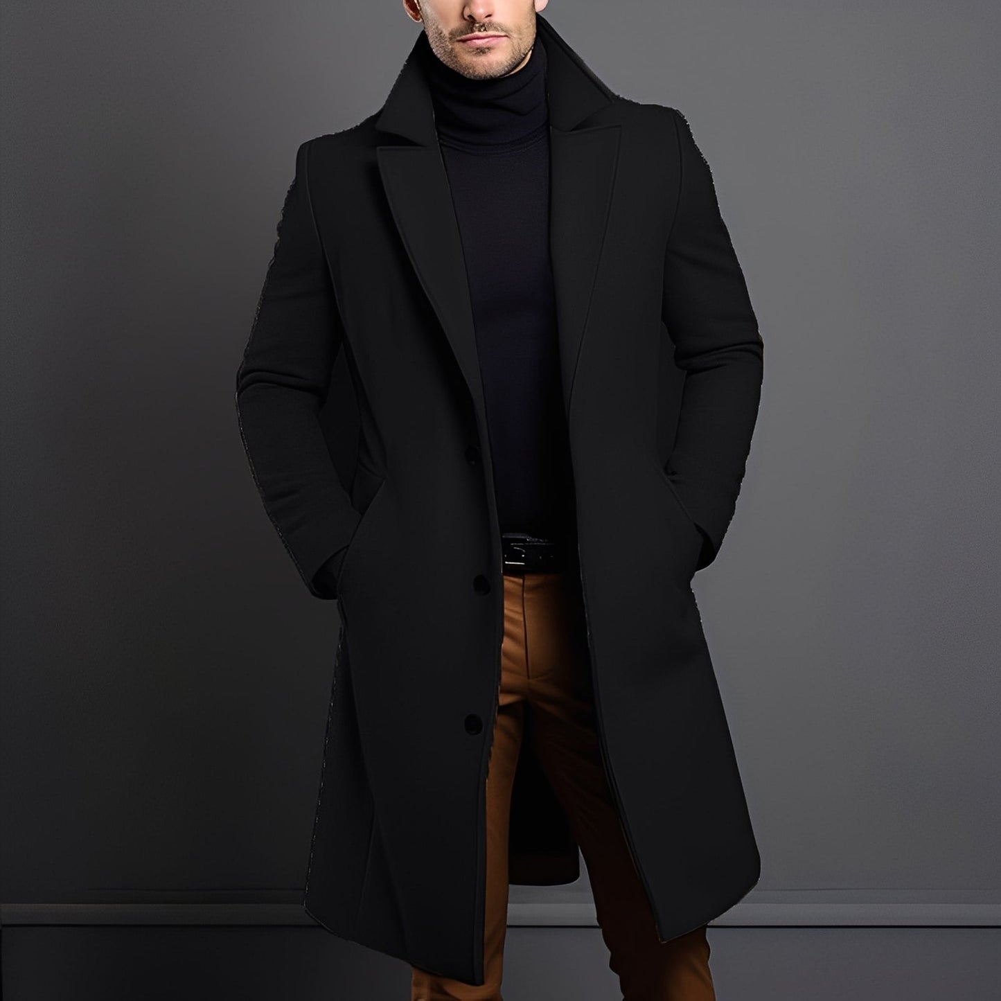 Clifton - Stylish Wool Trench Coat for Men