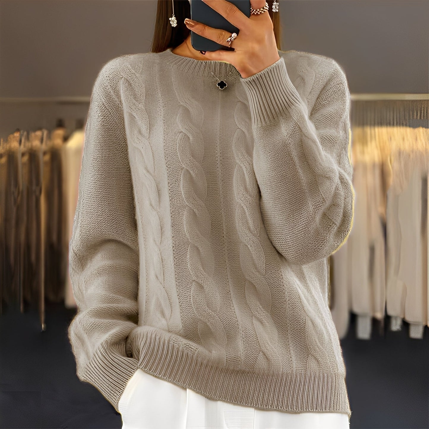 Leanne - Klassisch eleganter Damenpullover