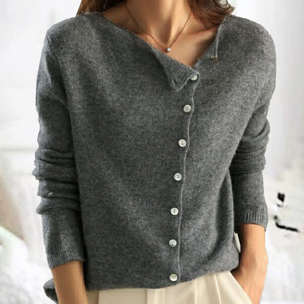 Zuri – Eleganter Pullover mit Knöpfen