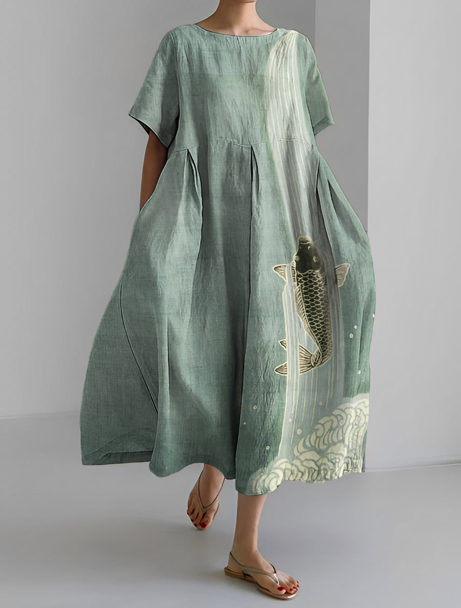 Purdie - Langes Damenkleid in großer Größe