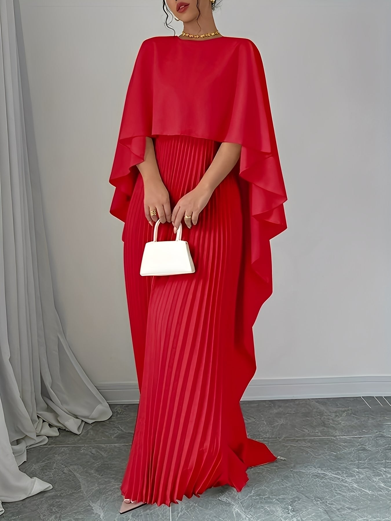 Katherine - Stilvolles, locker sitzendes langes Damenkleid