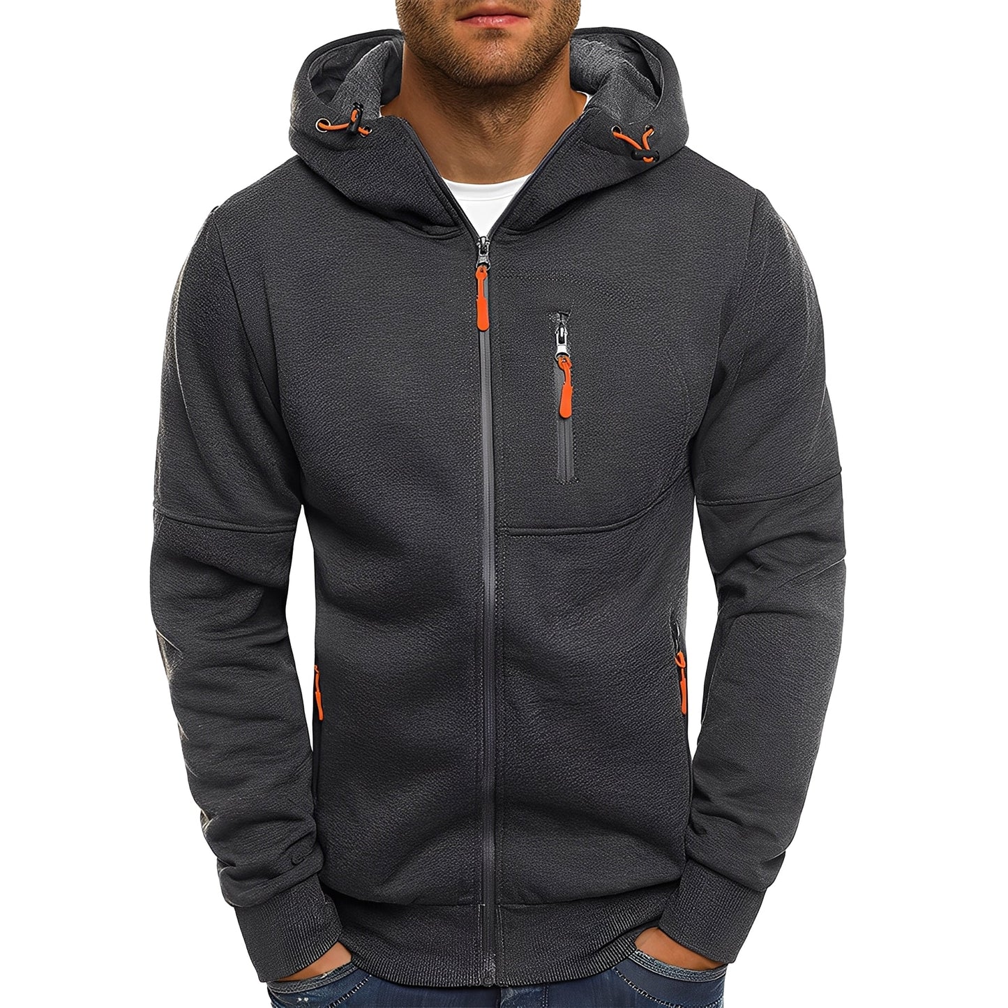 Lowell - Bequeme, modische Männerjacke mit Kapuze