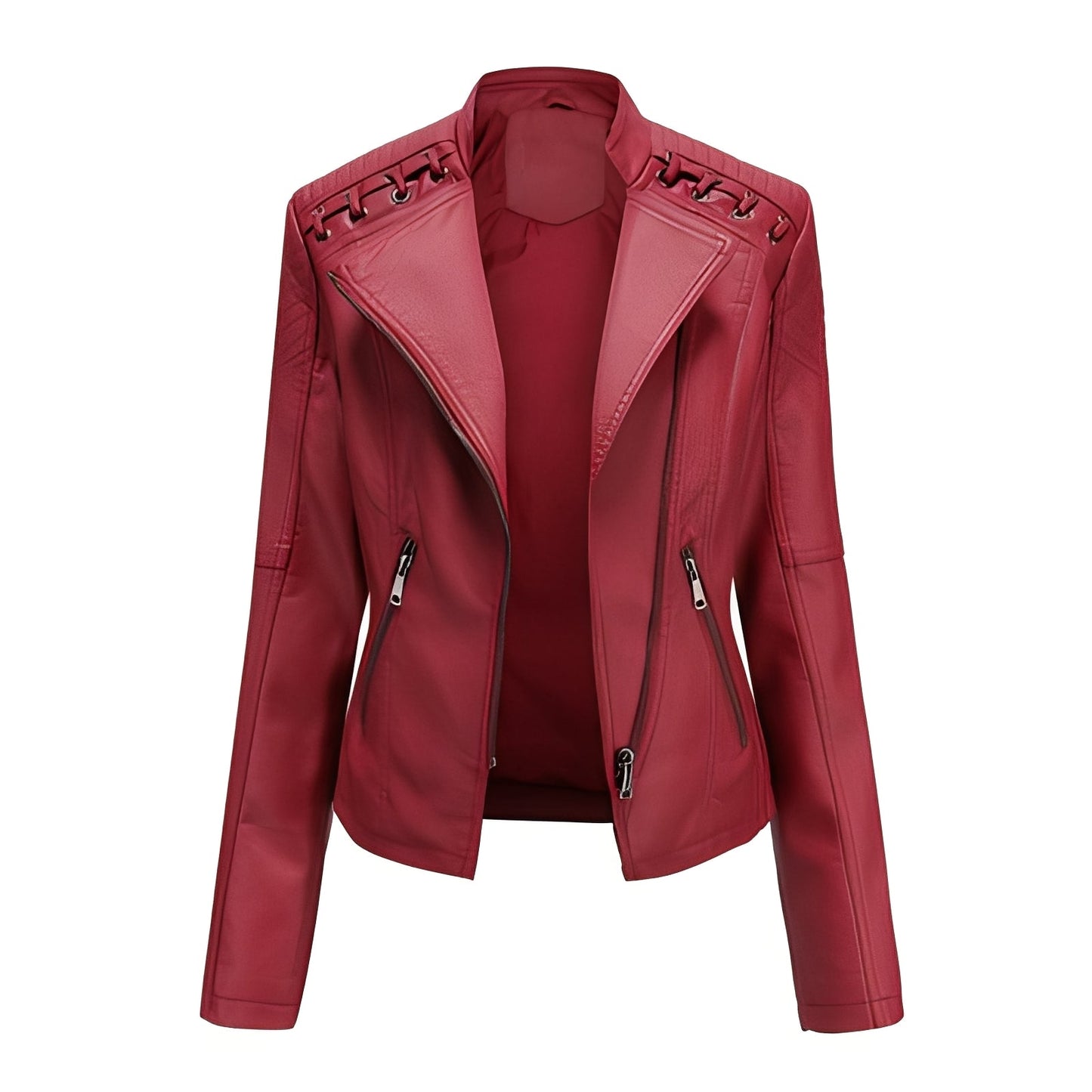 Narelle - Elegante, schmale kurze Damenlederjacke