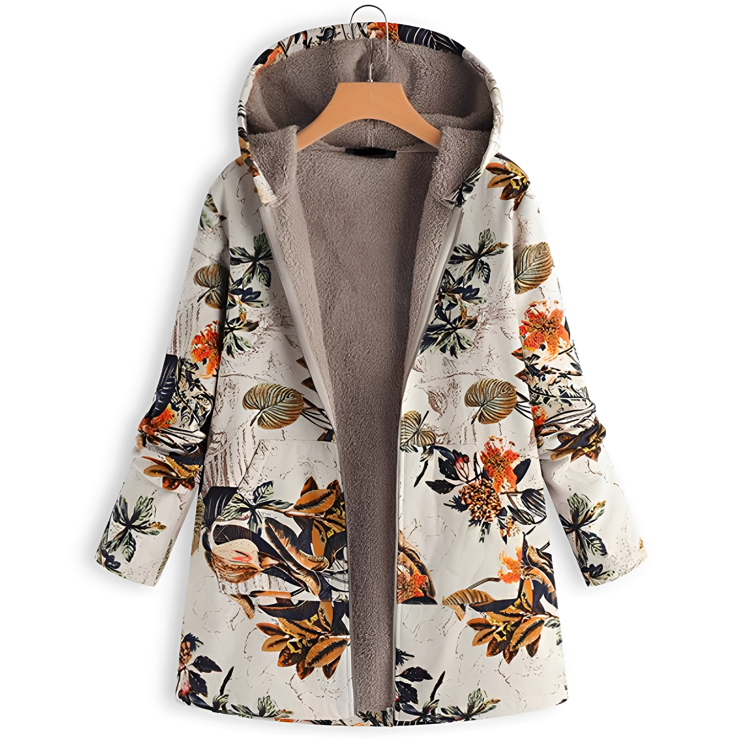Olyvia - Damenjacke im Retro-Stil mit Muster