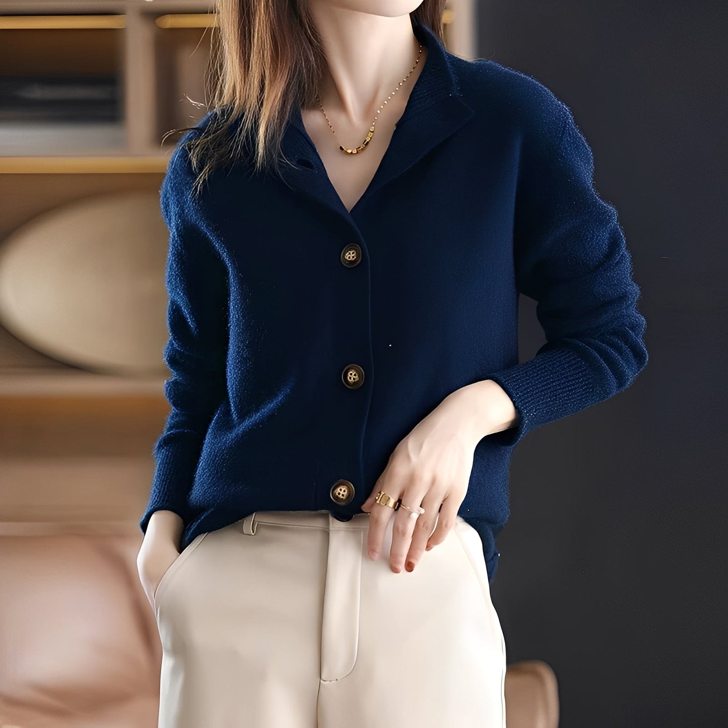 Melba - Klassischer, gemütlicher Damen-Wollpullover