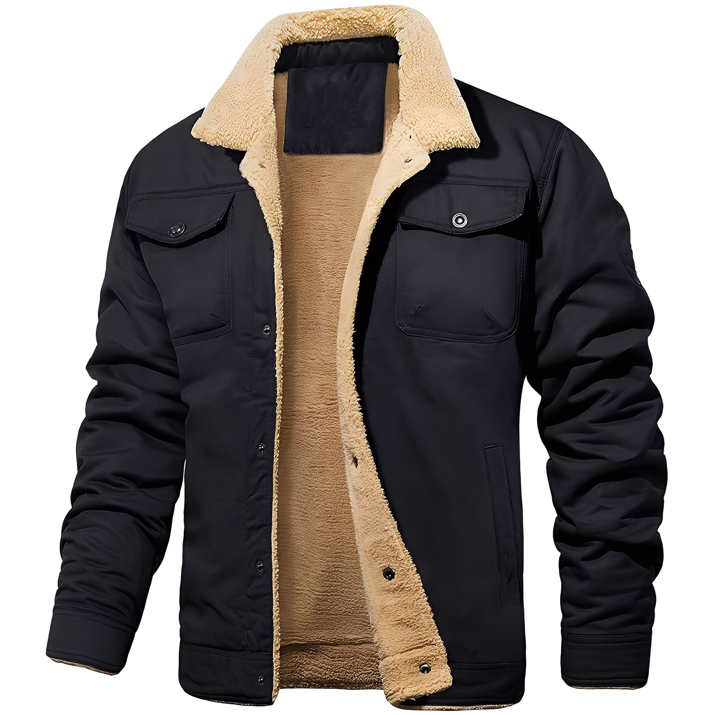 Dillon - Gemütliche Fleece-Twill-Jacke für Männer