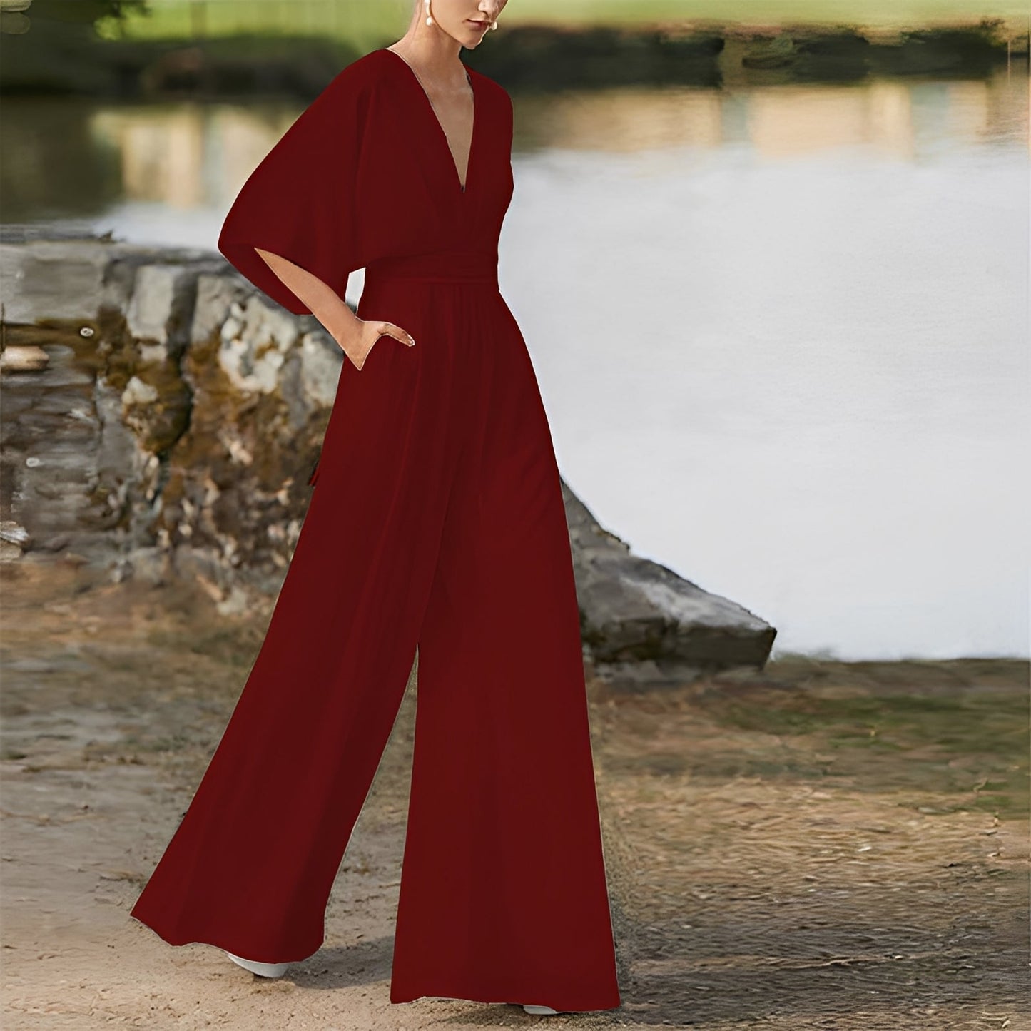 Carmella - Komfortabler Damen-Jumpsuit mit hohem Bund