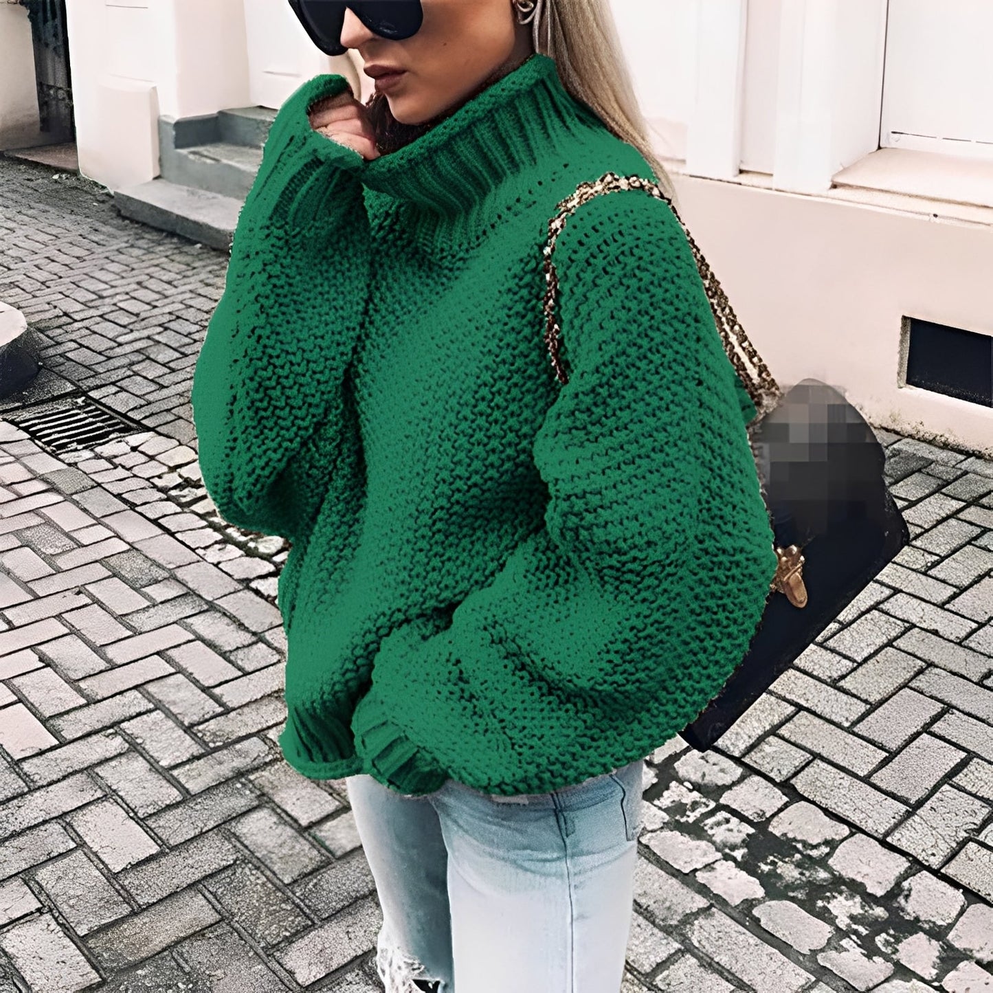 Paulina - Kuscheliger Rollkragenpullover aus dickem Strick für Damen