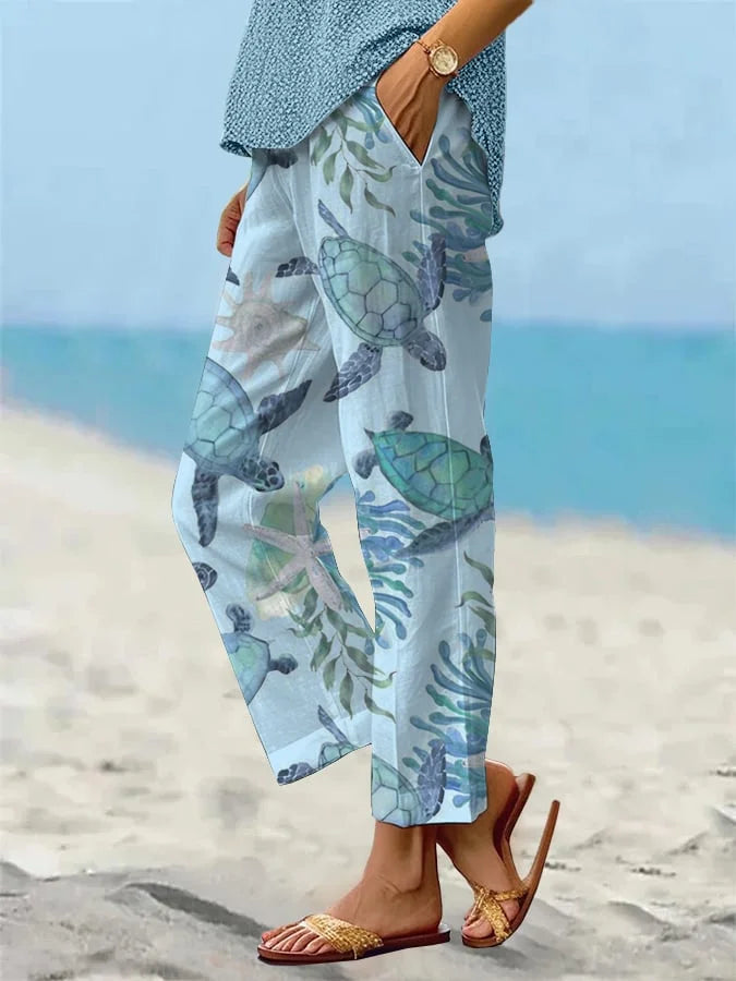 Sandra - Bequeme und lockere Strandhose für Damen