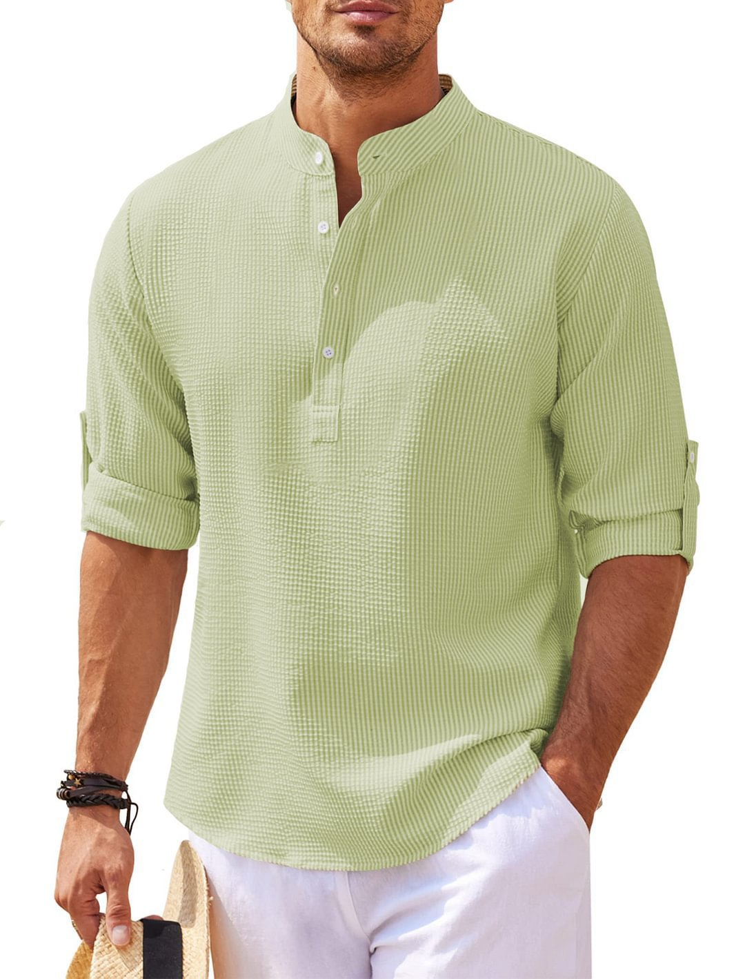 Brock - Elegantes Sommerhemd mit Knöpfen für Männer