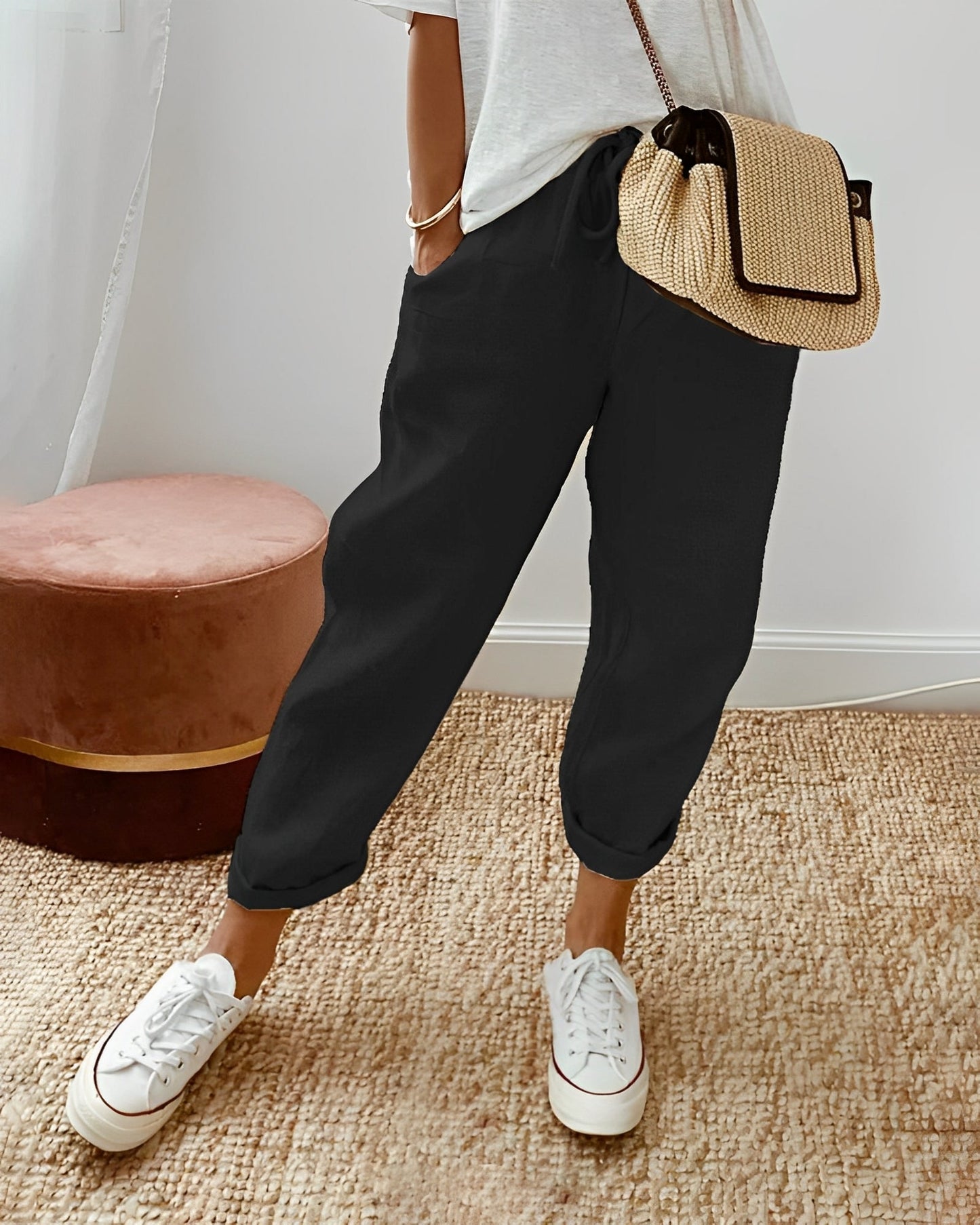 Sherie - Bequeme, lockere Leinenhose für Damen