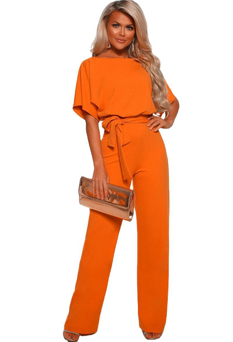 Arline - Schicker Damen-Jumpsuit mit Gürtel zum Binden