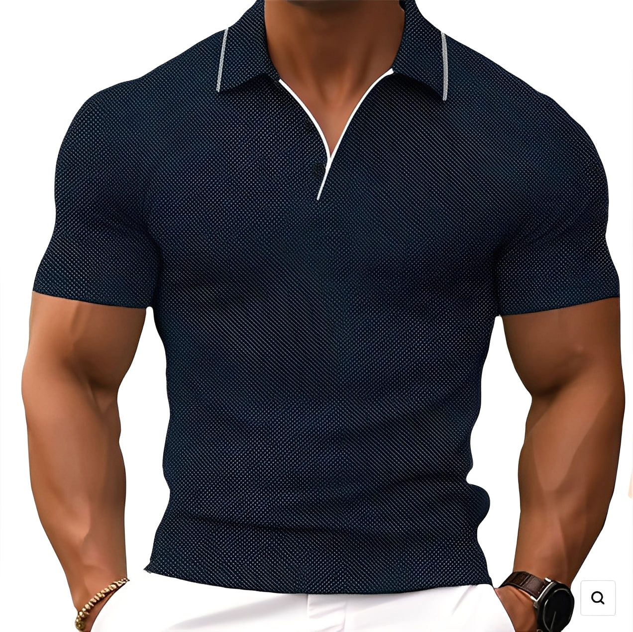 Florence - Lässiges Herren-Poloshirt mit Knöpfen