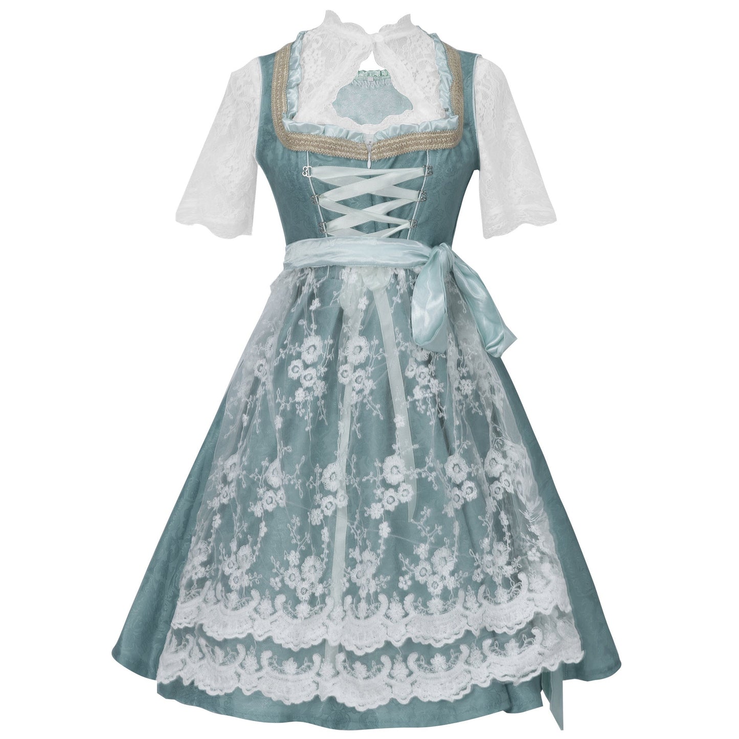 Amelia - Traditionelles Oktoberfest-Kleid mit Hosenträgern für Damen