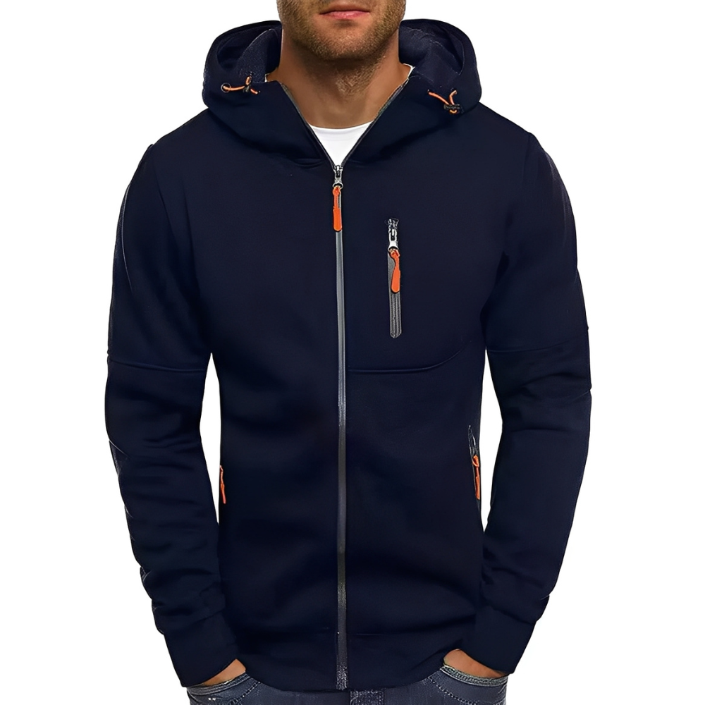 Miller - Bequeme Männer-Kapuzenjacke mit Zipper