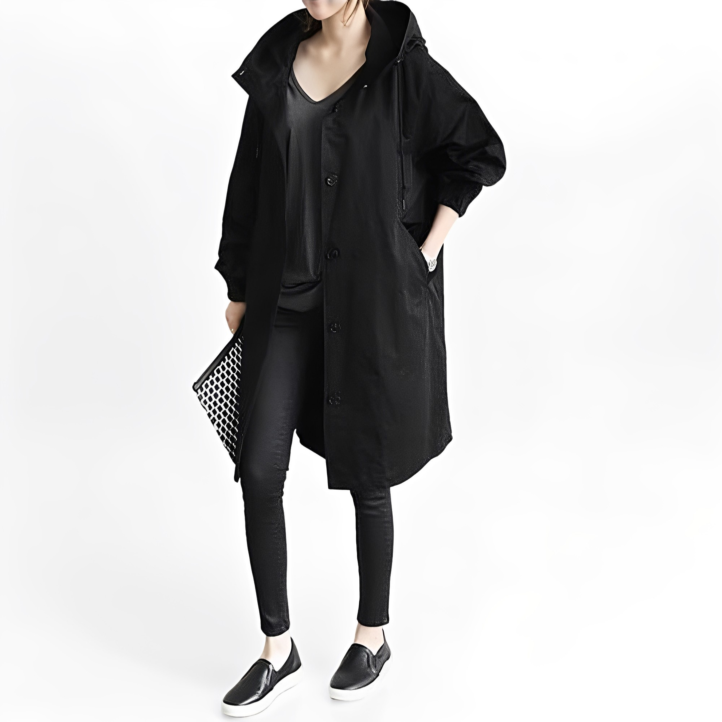 Giselle - Damen-Regenjacke mit Kapuze, wasserdicht