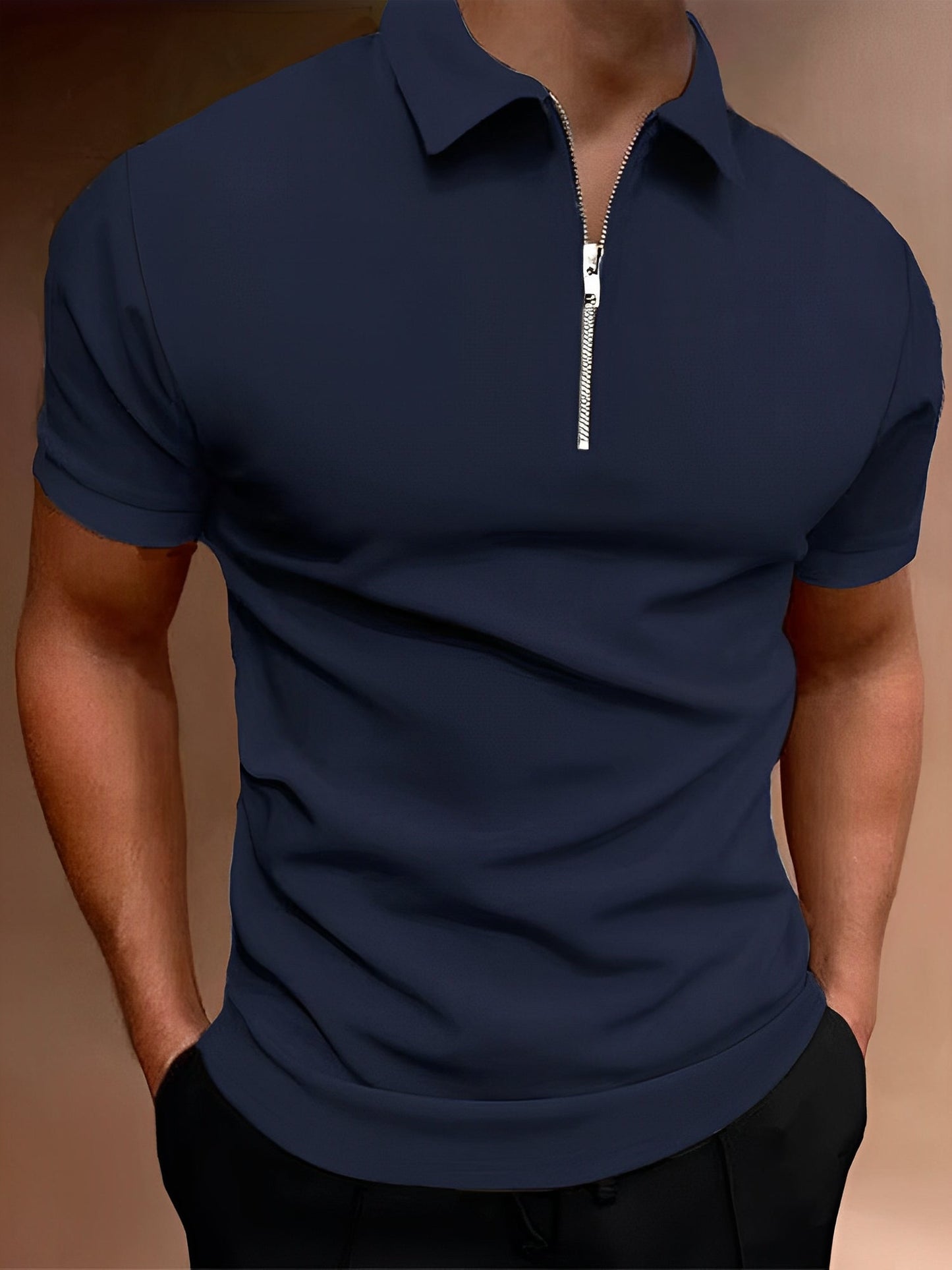 Carl - Bequemes Herren-Poloshirt mit Zipper