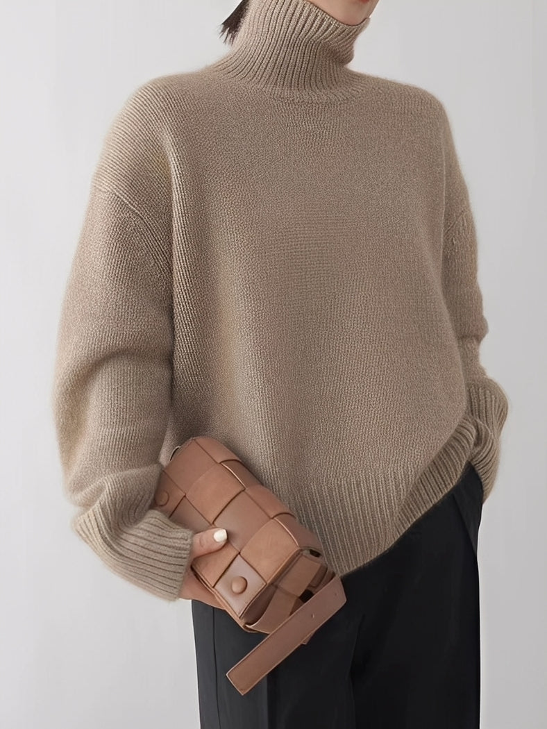 Natalia - Schicker Damen-Kaschmir-Rollkragenpullover