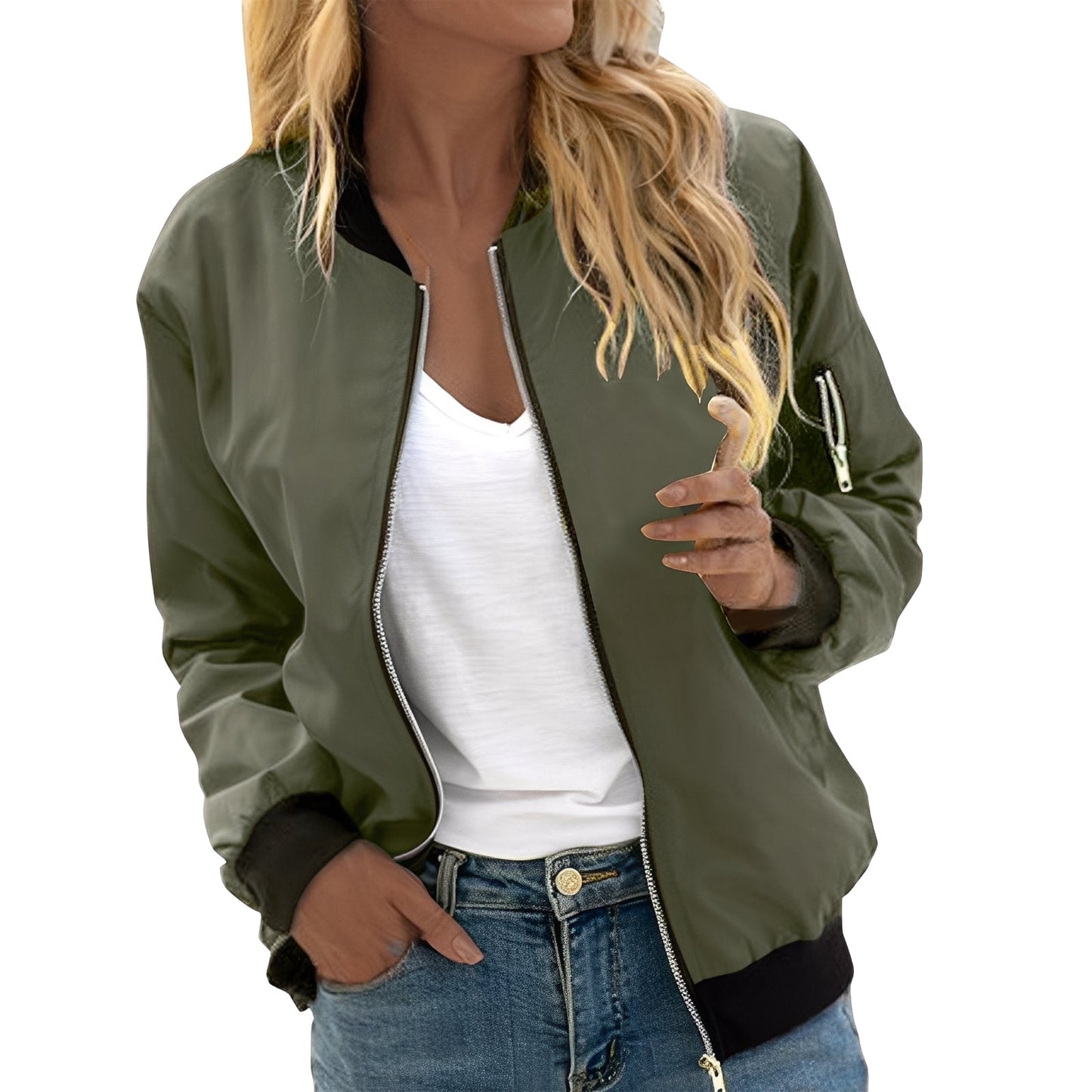 Shirlee - Bequeme Damen-Bomberjacke im klassischen Retro-Stil
