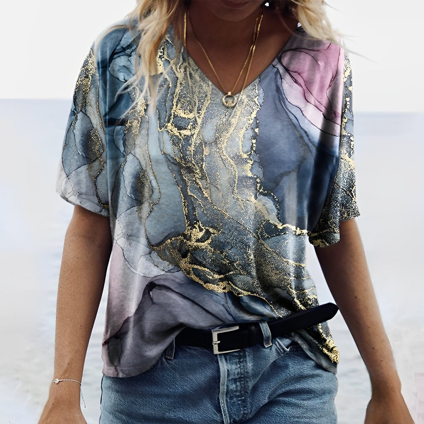 Hadyn - Kreativ bedrucktes Damen-T-Shirt