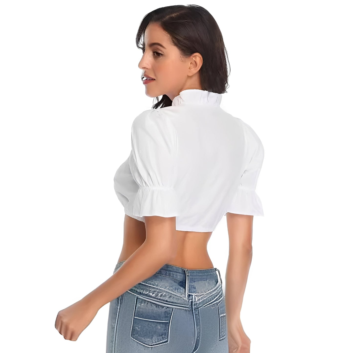 Zenia - Elegante klassische Oktoberfestbluse für Damen
