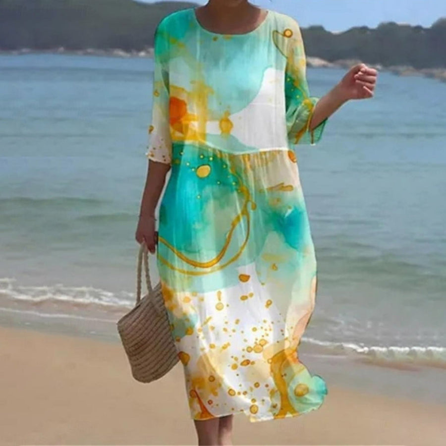 Leilani - Elegantes Blumen-Sommerkleid für Damen