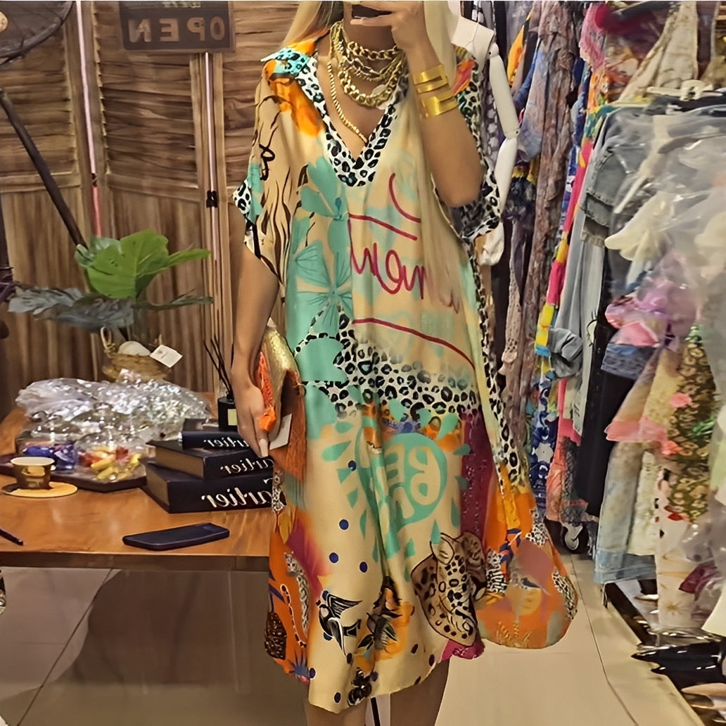 Moriah - Sommerkleid für Damen mit lockerem Schnitt und Druck