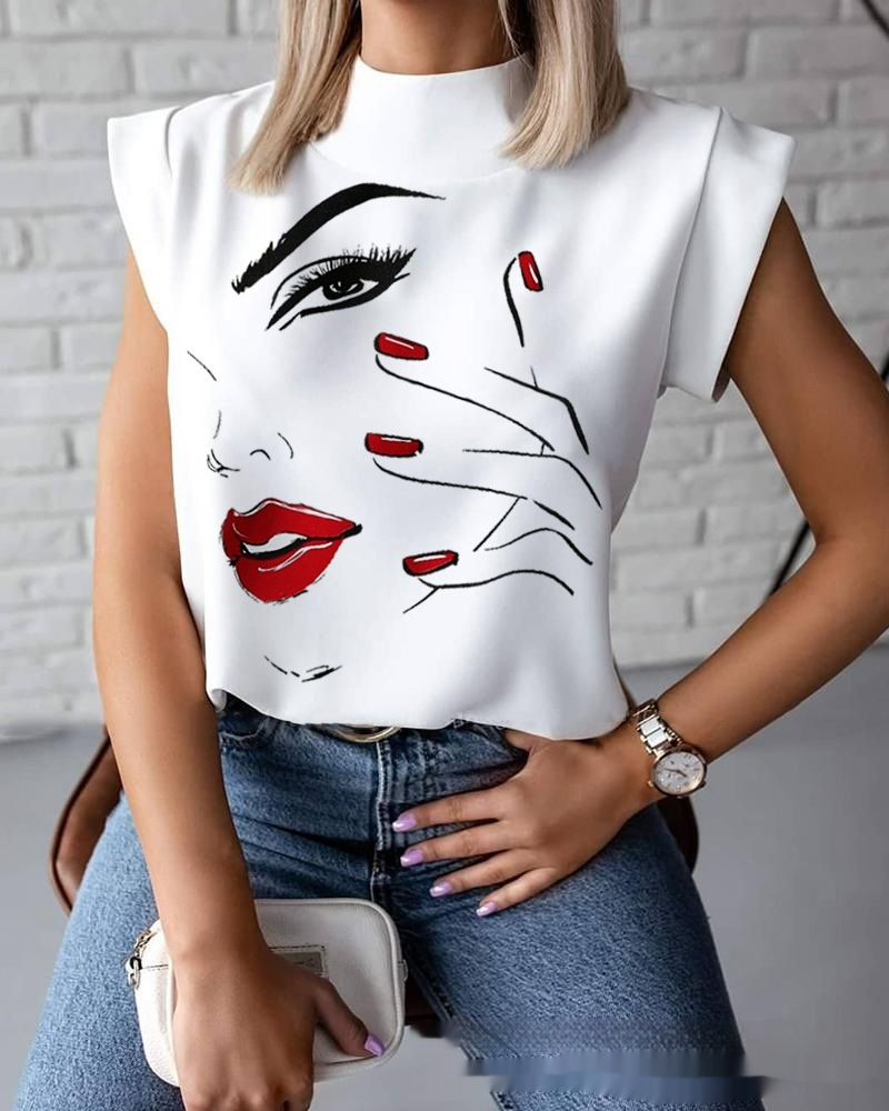 Keely - Schickes Damenoberteil mit Print