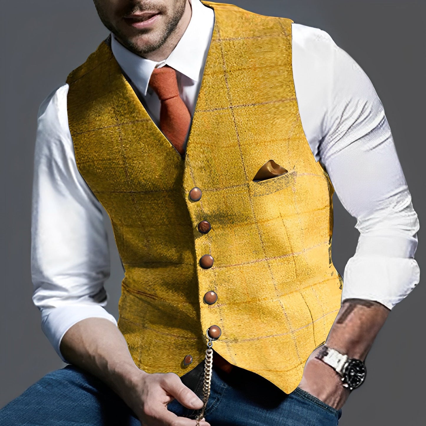 Jasper – Herren Retro-Weste