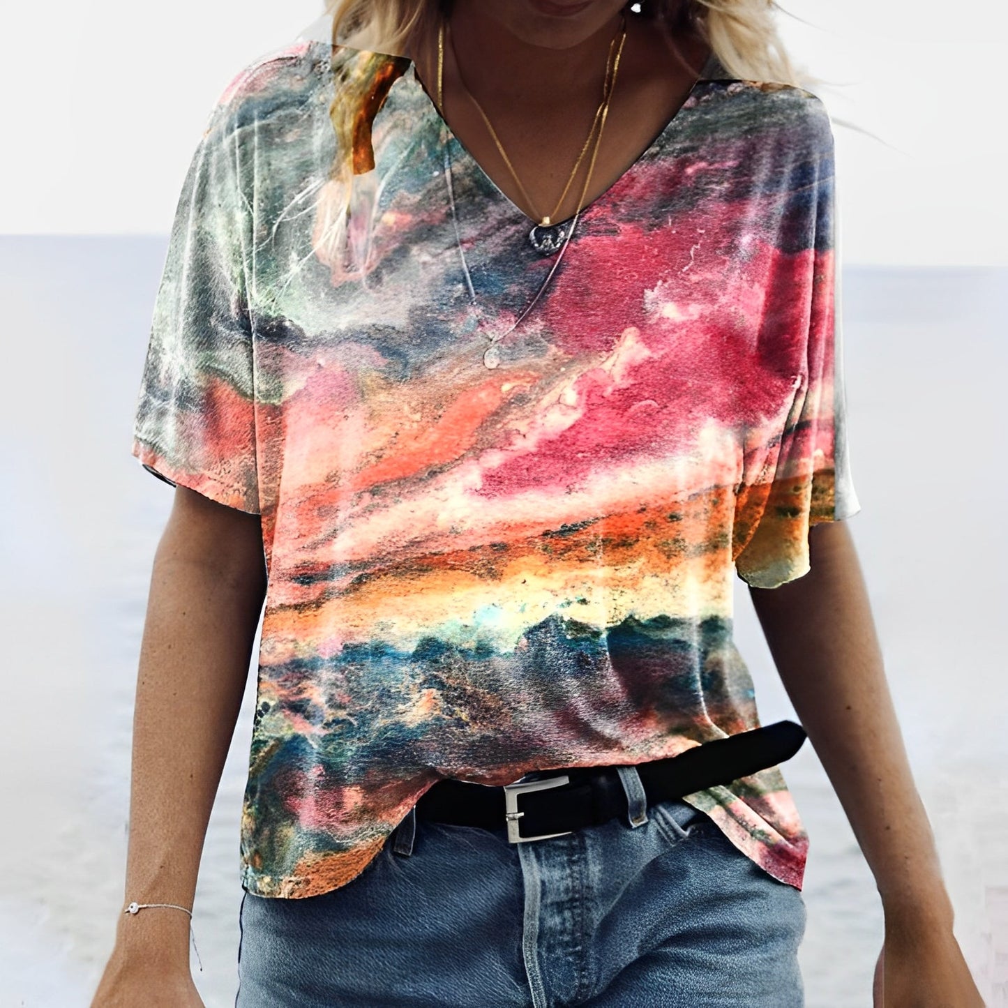 Hadyn - Kreativ bedrucktes Damen-T-Shirt