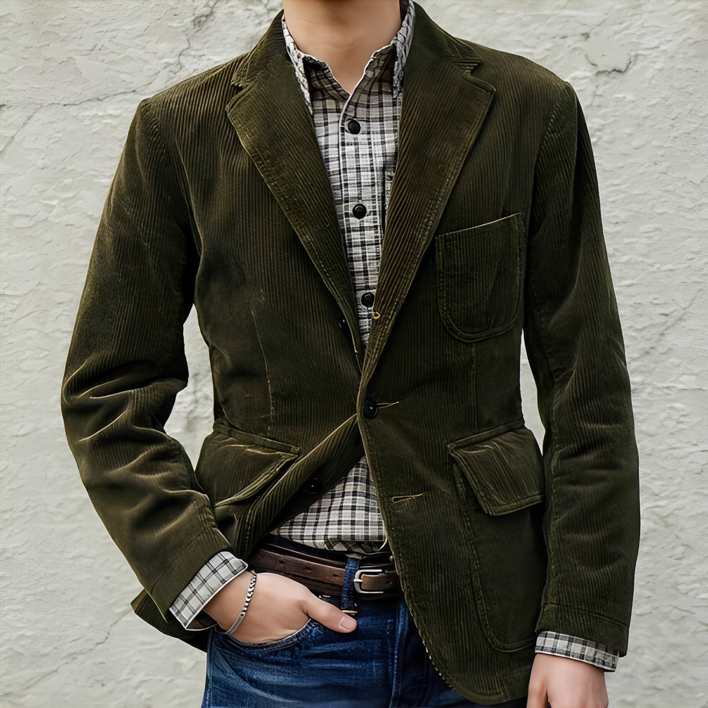 Dalton - Bequeme Wolljacke mit Taschen für Herren