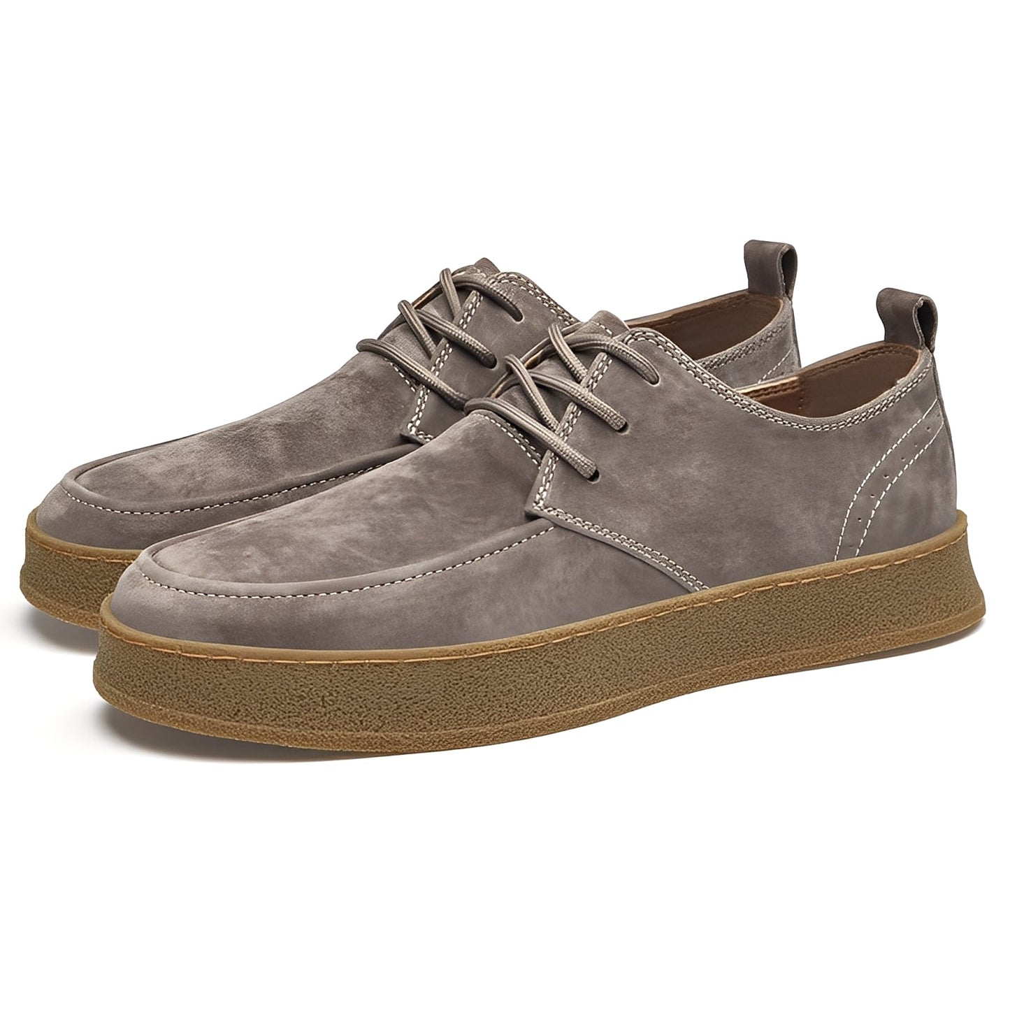 Sylvan - Elegante flache Herrenschuhe aus Wildleder