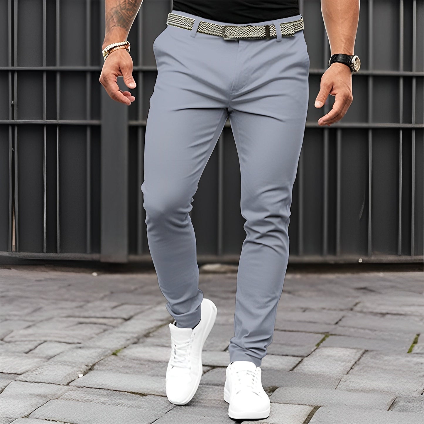 Jaron - Moderne, leichte Slim-Fit-Hose für Männer