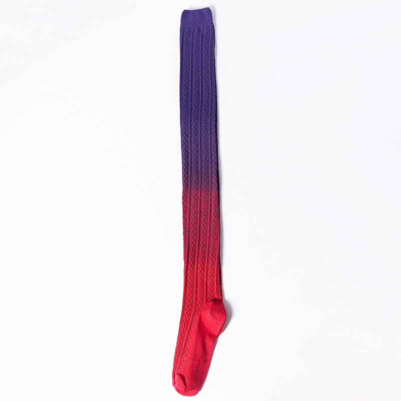 Rosabella - Elegante Damenkniestrümpfe mit Batikmuster
