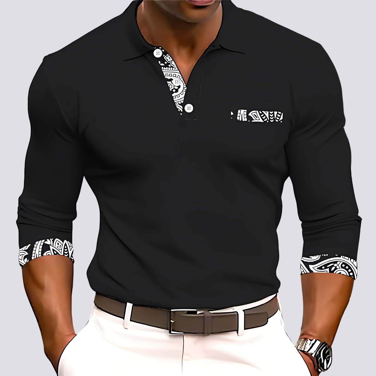 Hamish - Elegantes Langarmhemd für Männer