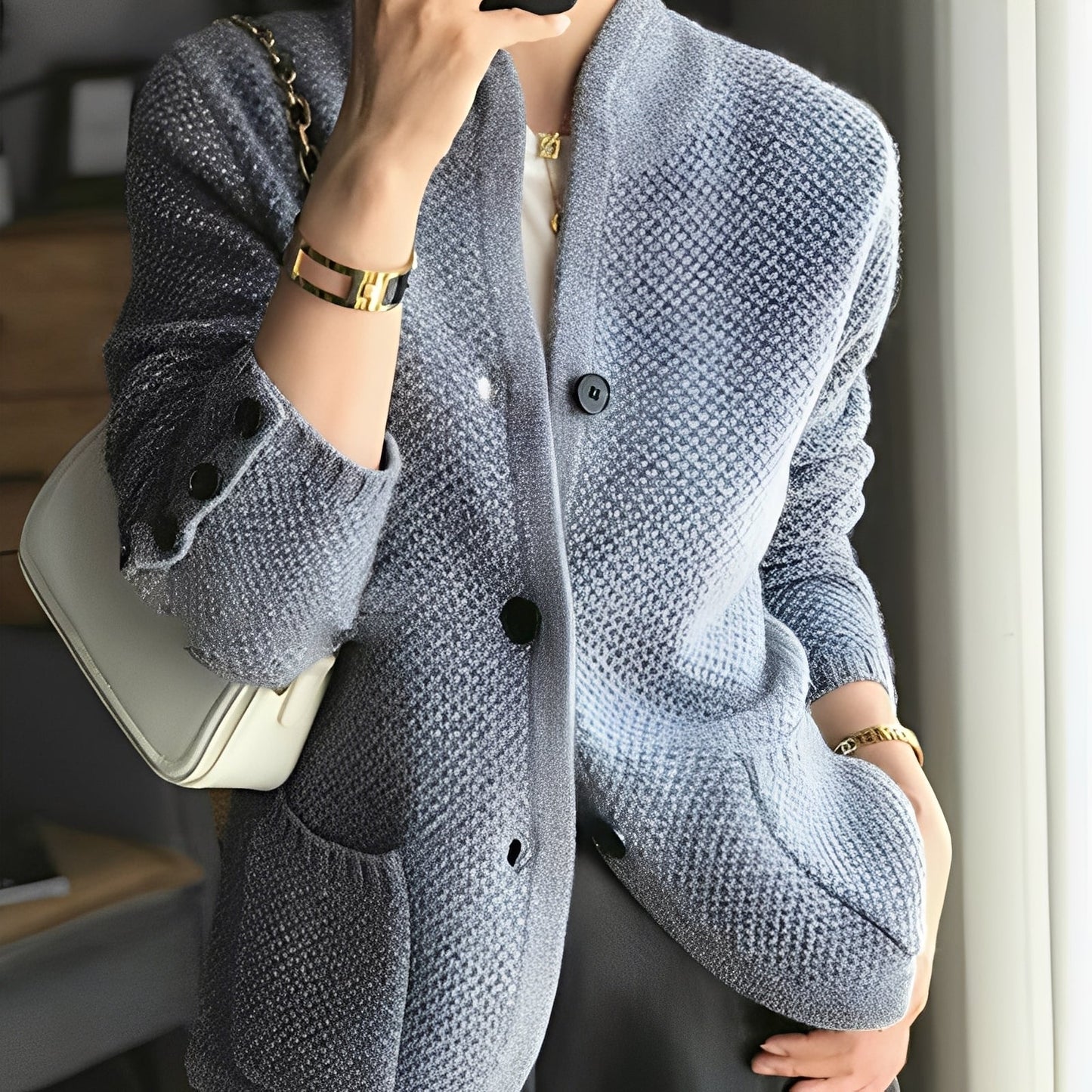 Arlette - Damen-Cardigan mit Knöpfen