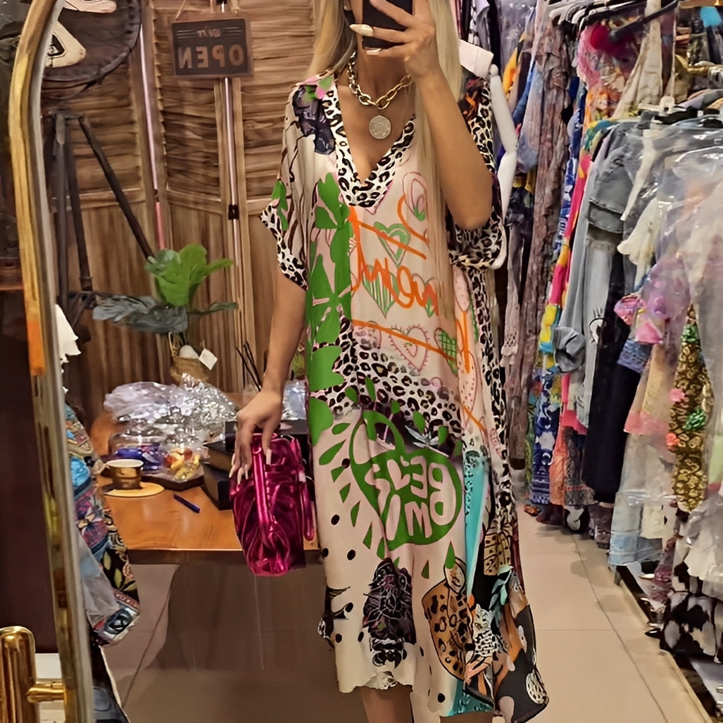 Moriah - Sommerkleid für Damen mit lockerem Schnitt und Druck
