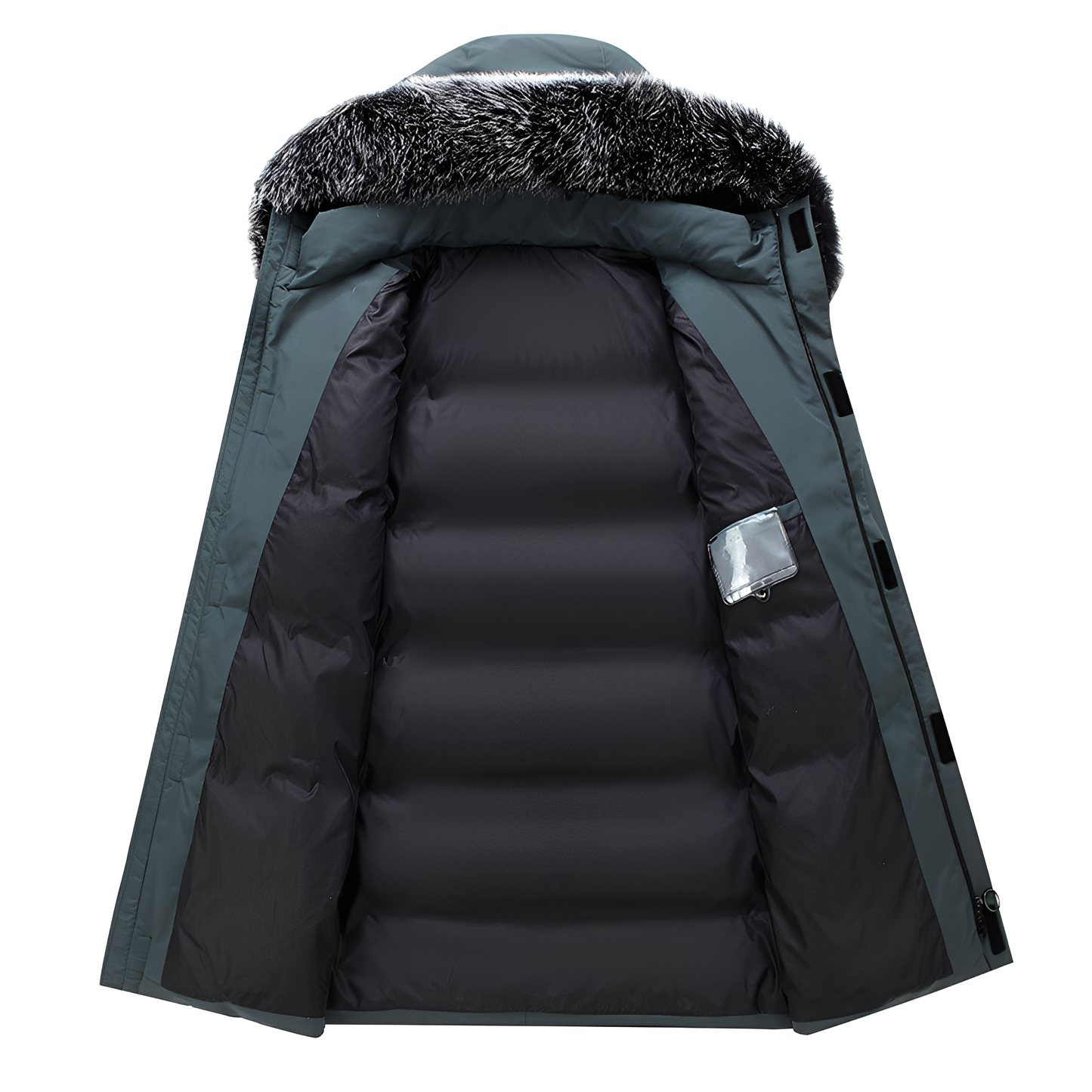 Crosby - Herren-Daunenjacke mit Fellkapuze
