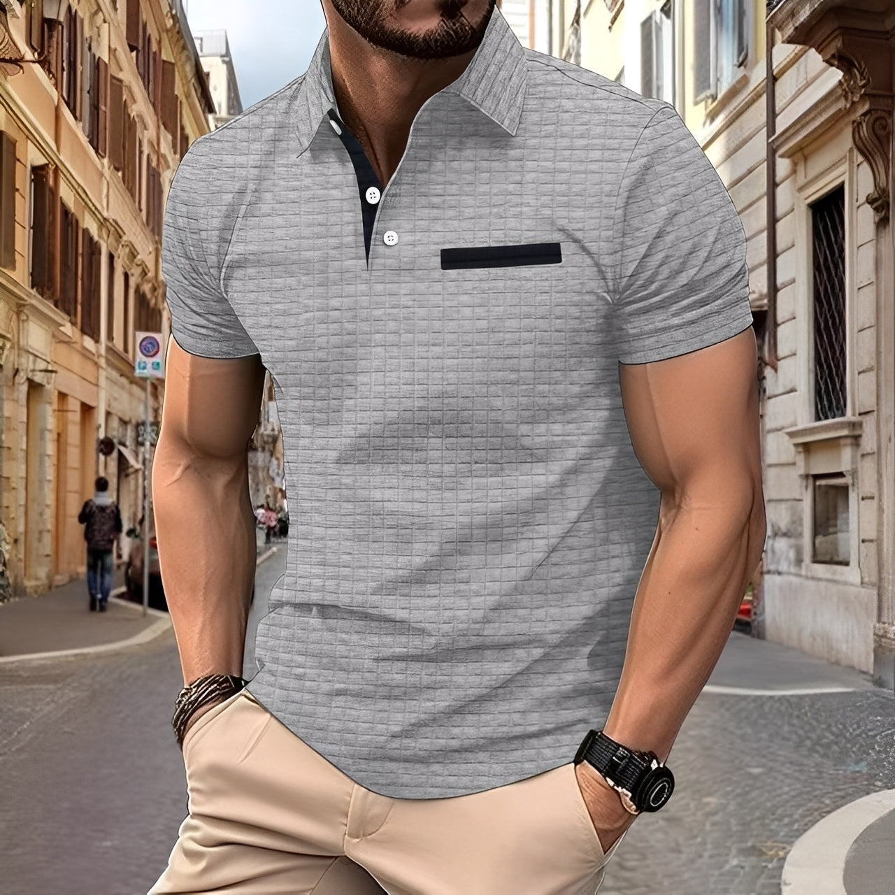 Benson - Anziehendes, schmales Herren-Poloshirt