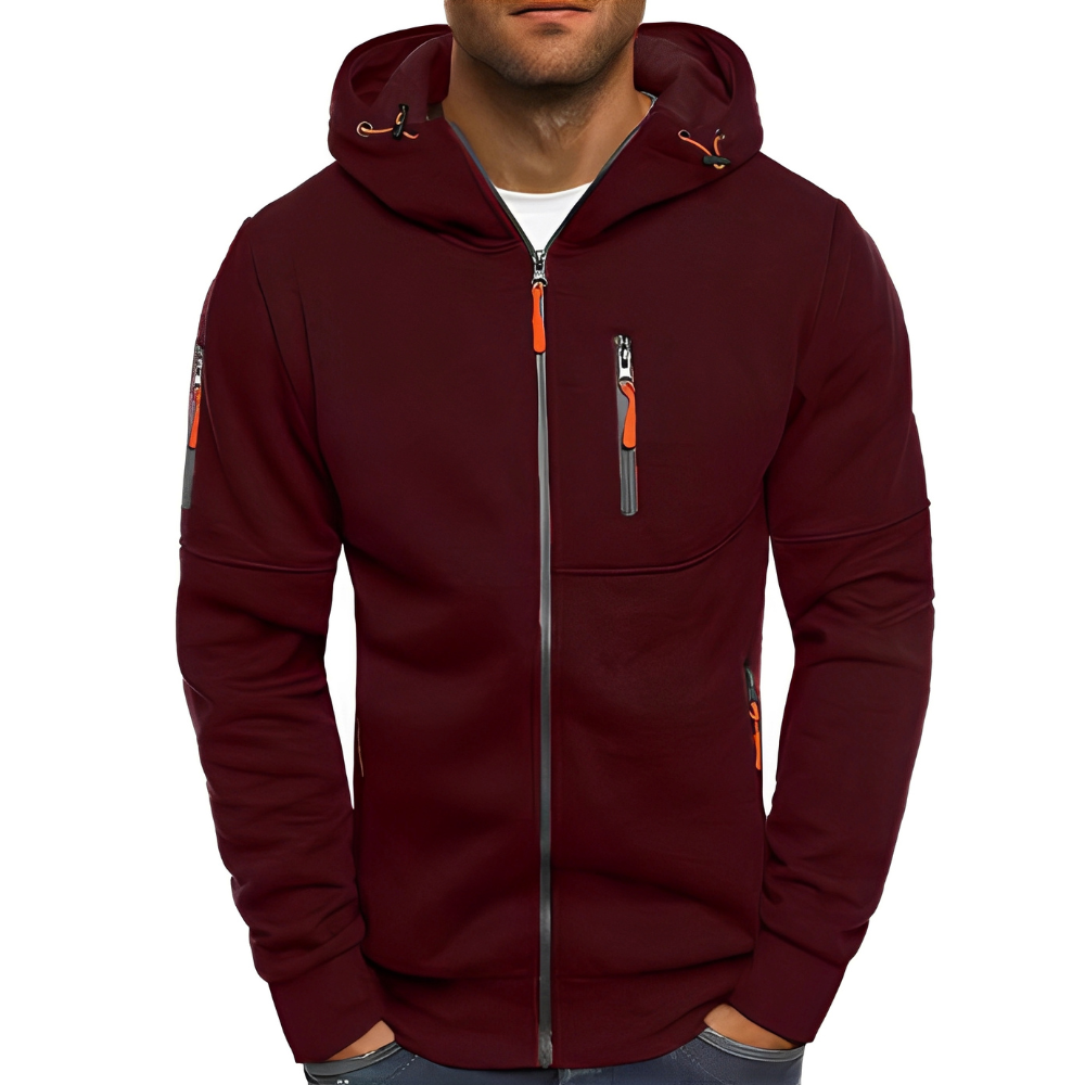 Miller - Bequeme Männer-Kapuzenjacke mit Zipper