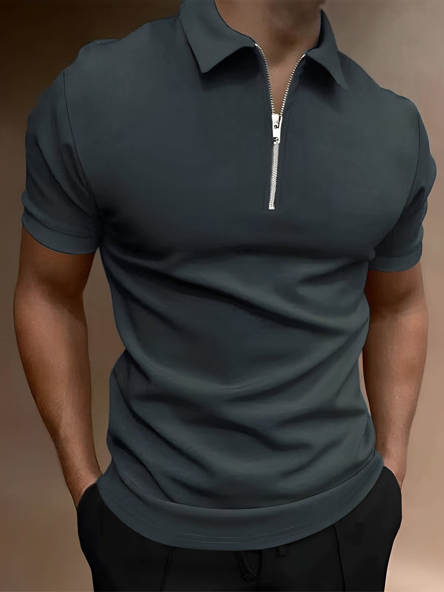 Carl - Bequemes Herren-Poloshirt mit Zipper