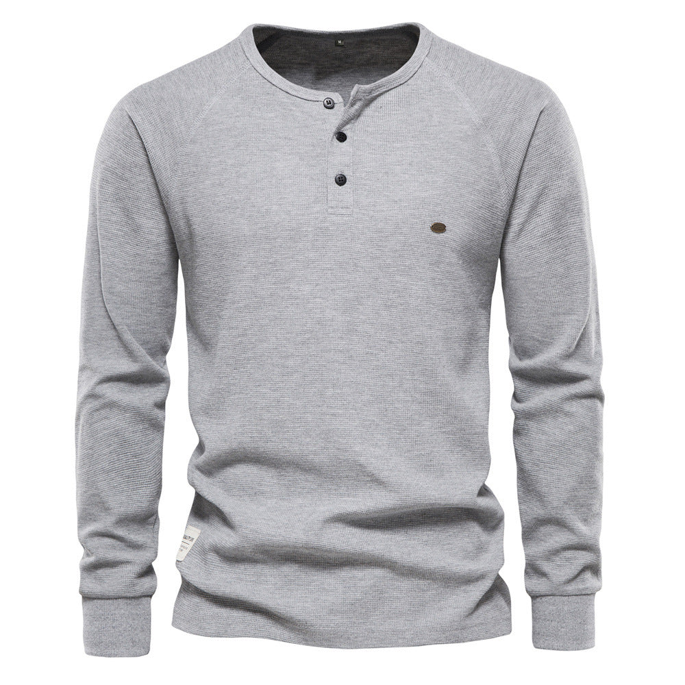 Jacob - Komfortables langes Waffelshirt für Herren